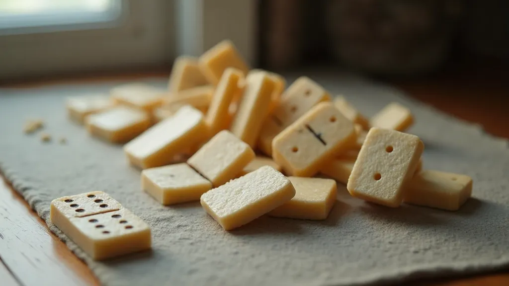 Vintage bone dominoes