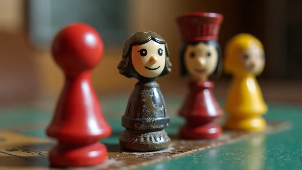 Vintage 'Clue' game pieces