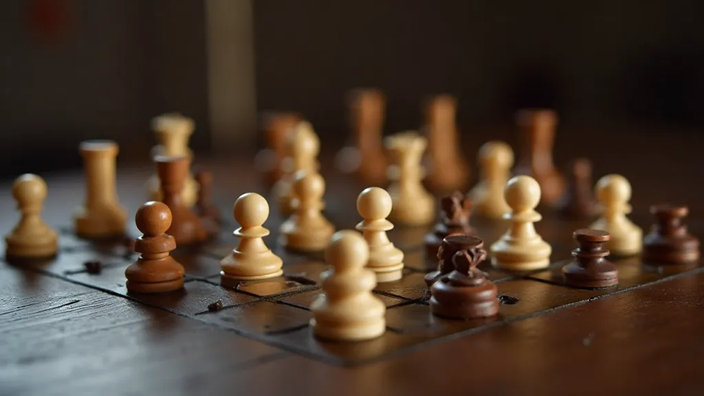 Collection of antique board game pieces