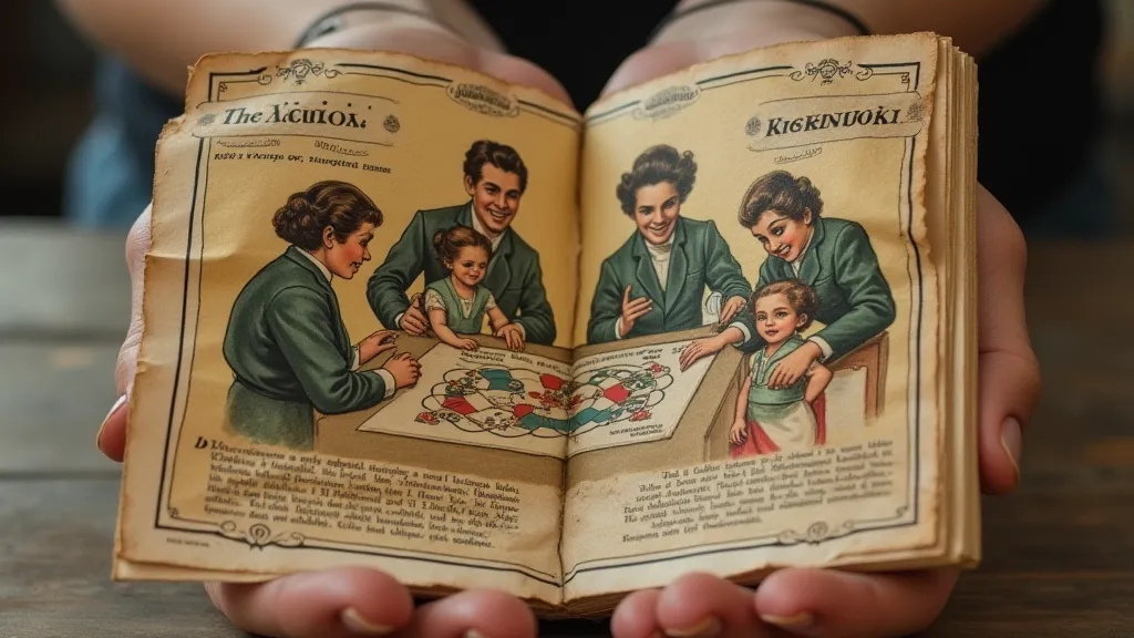 Vintage advertisement for a Parcheesi game.