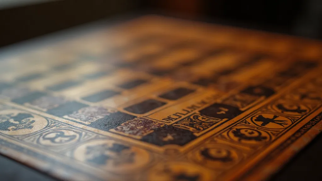 Detailed view of a Gilded Age Parcheesi board.