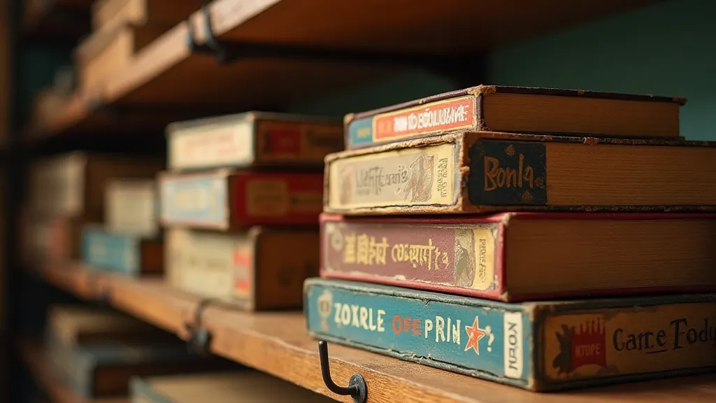 Collection of vintage board games