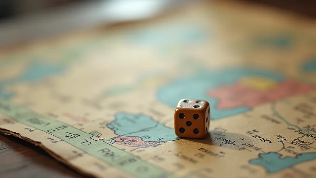 Vintage Risk game board detail